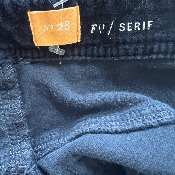 Anthropologie Pilcro and the Letterpress Serif Navy/Marin Corduroy Pant Sz 28 - Picture 4 of 5